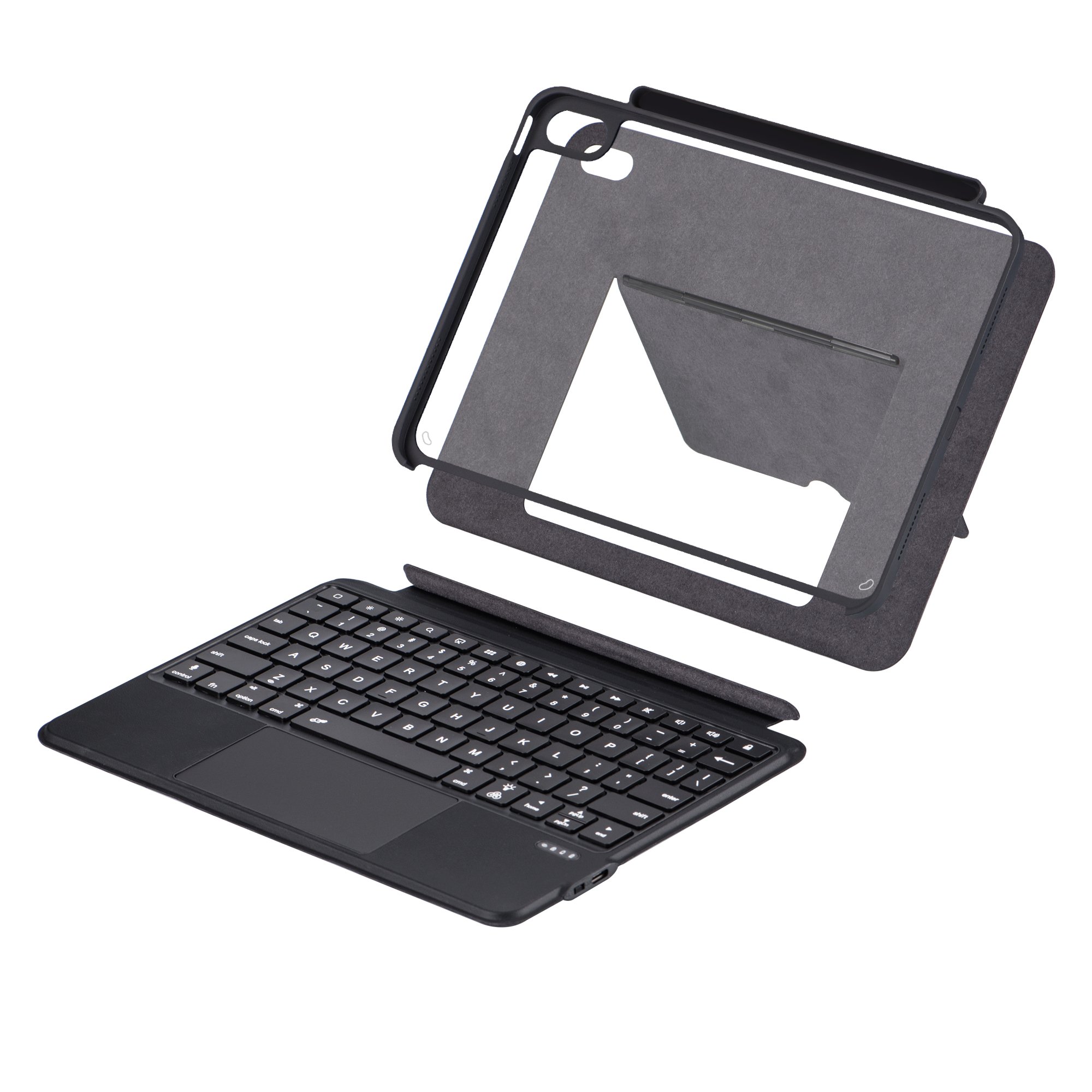 Skin Touch Pu & Tpu Tablet Stand Protective Sleeve For Ipad Pro 9 12.9 Case With Keyboard Pencil Holder For Ipad 10 generation