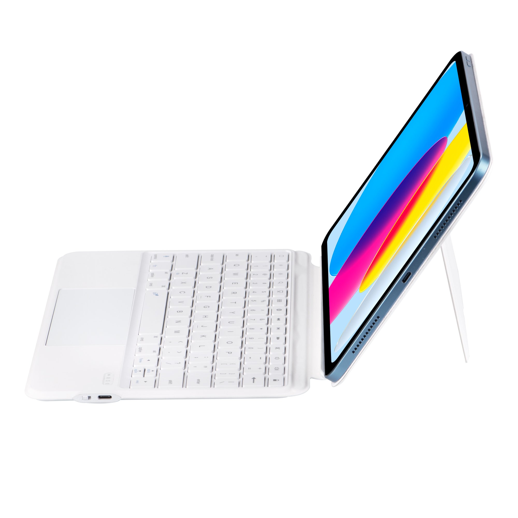 Skin Touch Pu & Tpu Tablet Stand Protective Sleeve For Ipad Pro 9 12.9 Case With Keyboard Pencil Holder For Ipad 10 generation