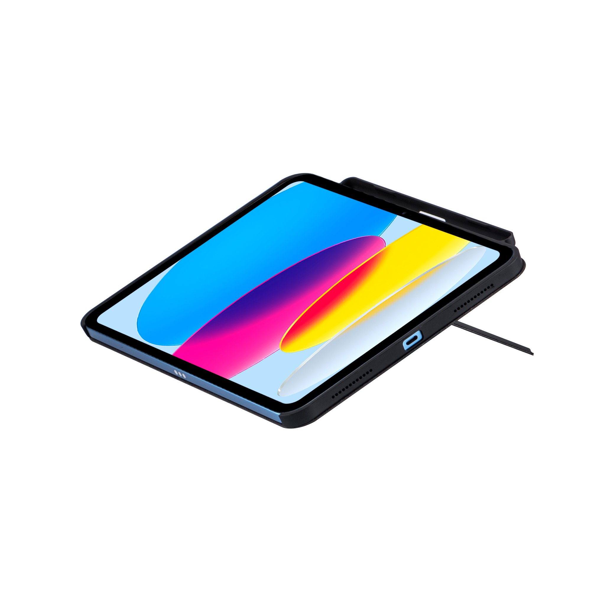 Skin Touch Pu & Tpu Tablet Stand Protective Sleeve For Ipad Pro 9 12.9 Case With Keyboard Pencil Holder For Ipad 10 generation