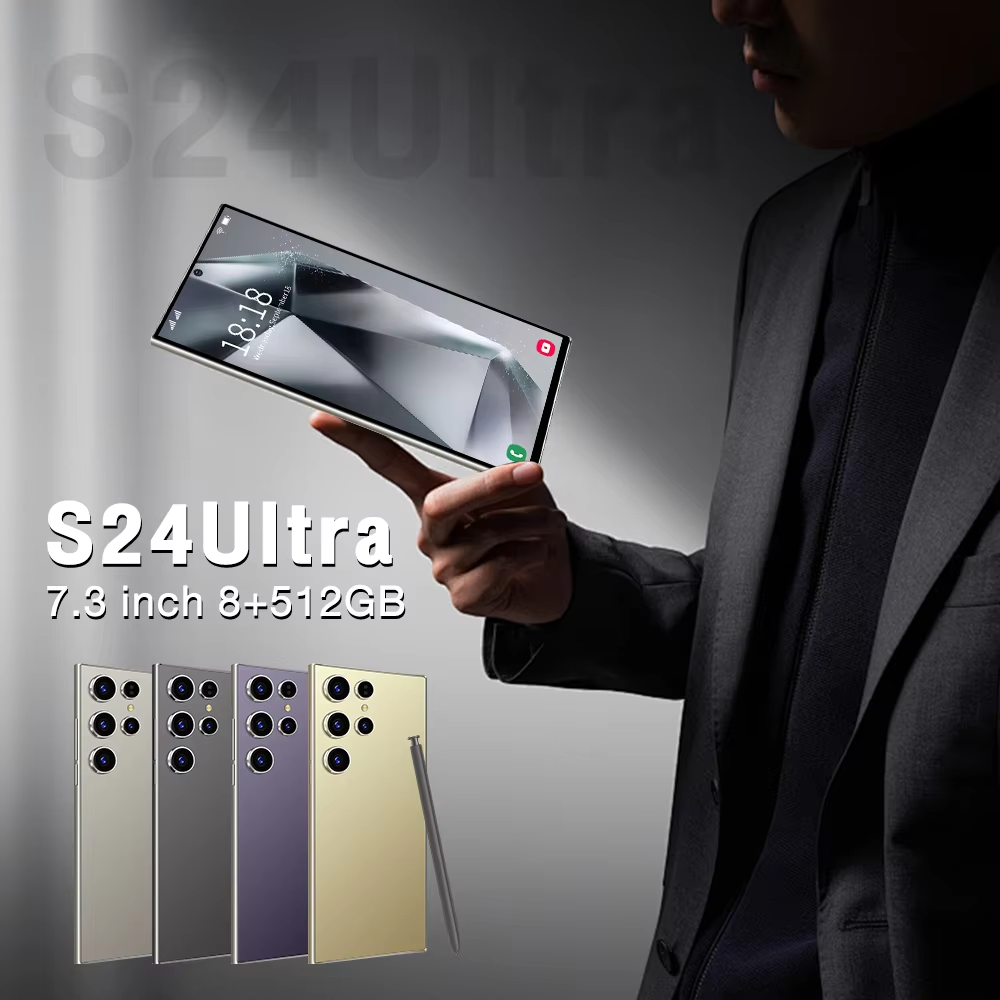 Factory original S24 Ultra 7.3HD+ Full Screen 8GB+512GB Camera 72MP+108MP magnetic wireless charger Mobile Phone