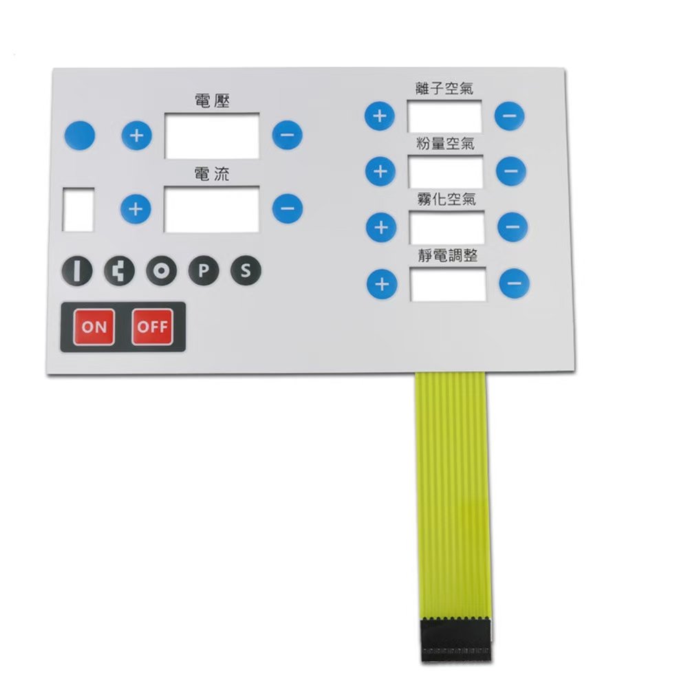 Custom Electronic Panel with PC Control PET Button Touch Surface Sticker Screen Printed Keypad & Keyboard
