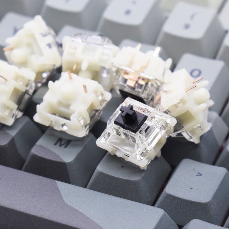 GATERON KS-9 Silent 2.0 Switch 5-Pins Transparent Red/Yellow/Black/White Switch