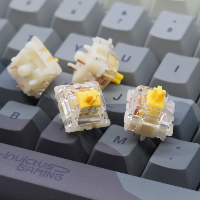 GATERON KS-9 Silent 2.0 Switch 5-Pins Transparent Red/Yellow/Black/White Switch