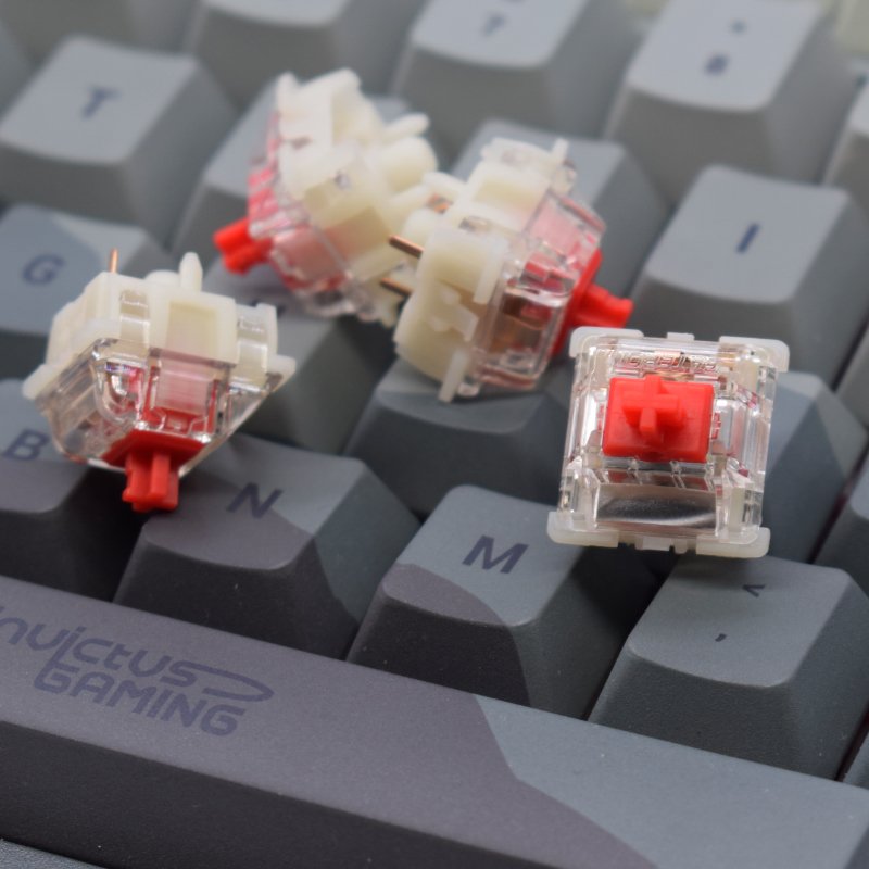 GATERON KS-9 Silent 2.0 Switch 5-Pins Transparent Red/Yellow/Black/White Switch