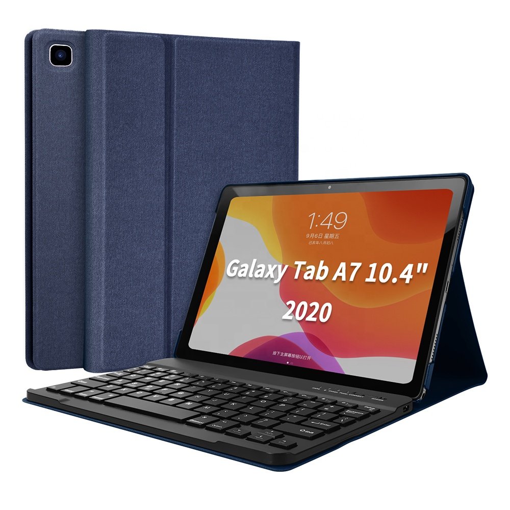 BT wireless Tablet Keyboard Folio Case for Samsung Galaxy Tab A7 10.4 T500 505 A8 10.5 inch S7 FE 12.4 inch