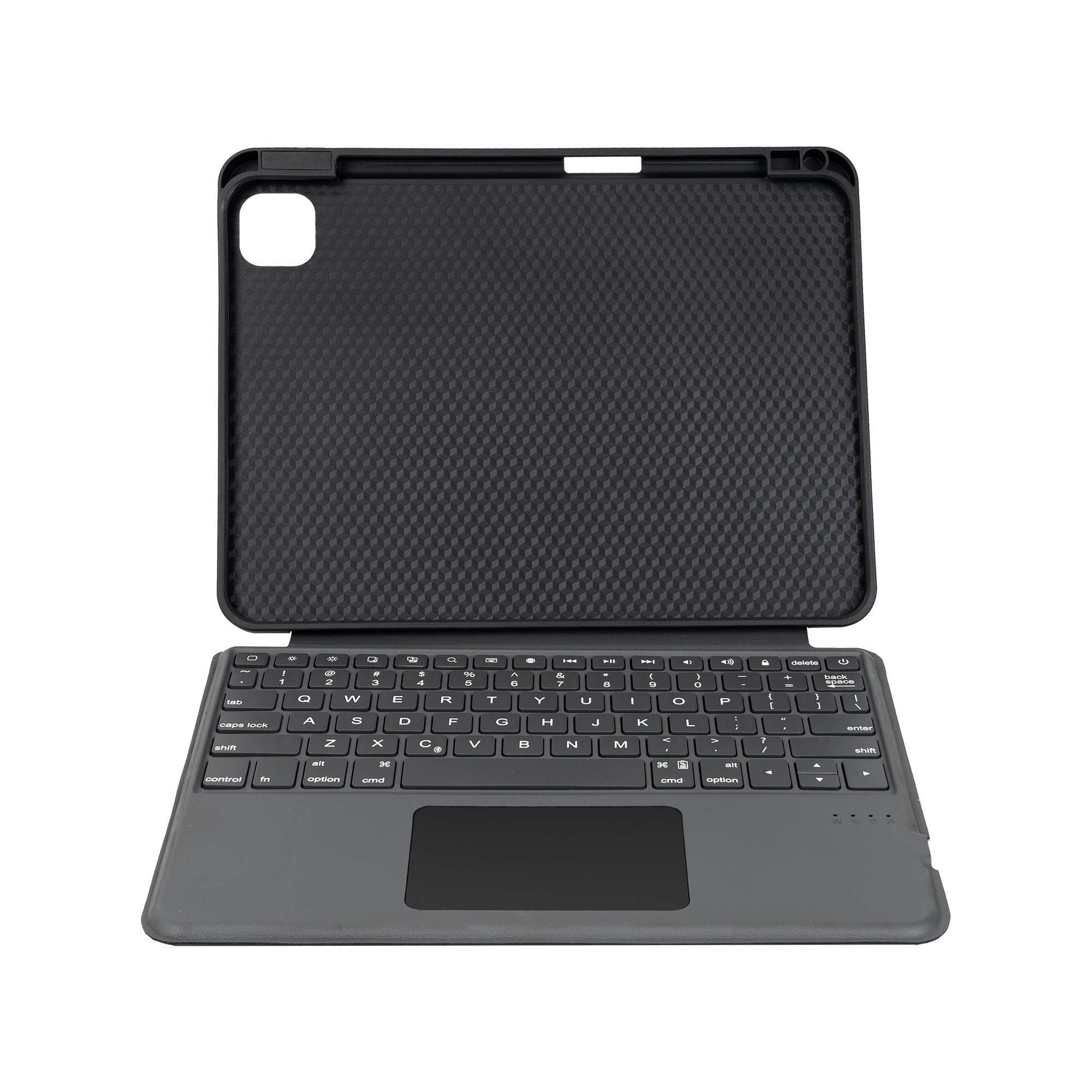 Bluetooth Keyboard Case Soft TPU cover case with Pencil Holder & touchpad for New 2024 iPad Pro 11"(M4)