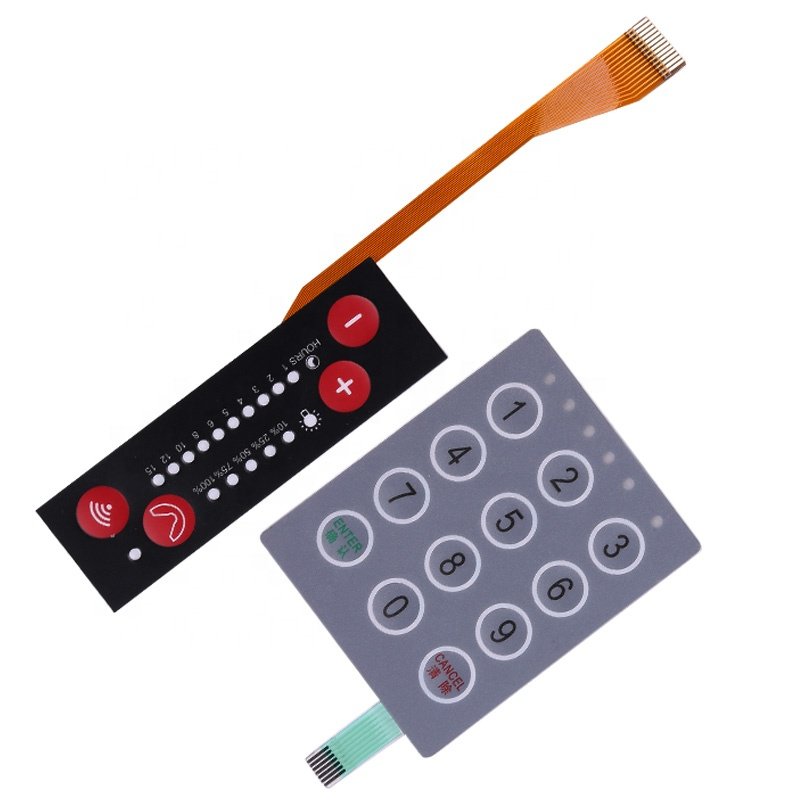 Customizable Tactile Film Switch Panel Waterproof Keyboard PET Communication Device 2024 New Product Hot Selling