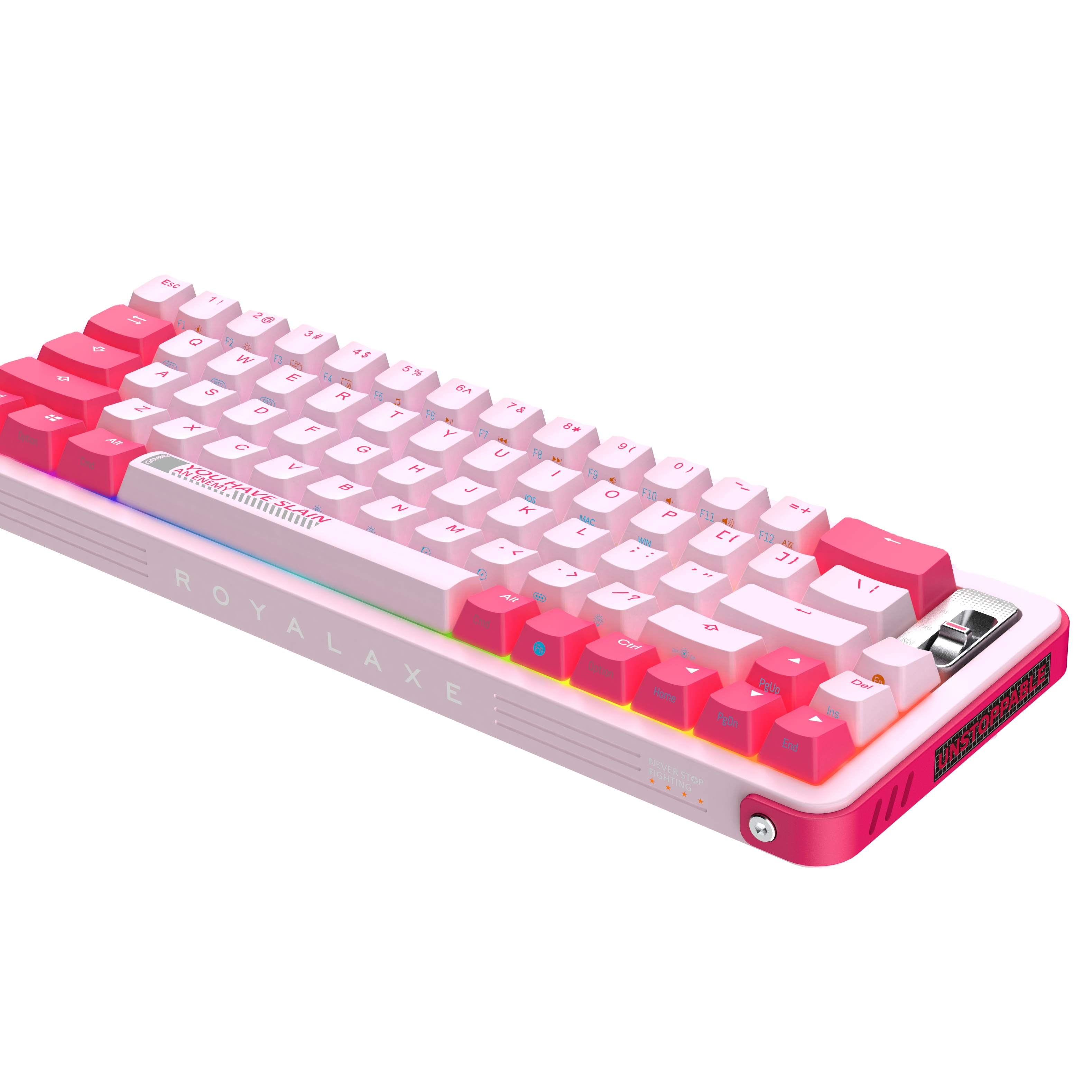 Royalaxe Y68 Mechanical Gaming Keyboard Rainbow RGB Backlit Wired with Anti Dust Proof Switches