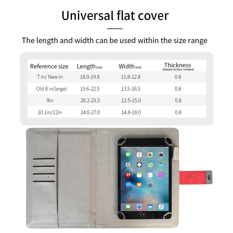 Folio PU Leather Tablet Case Smart Clear Pad Shell Leather ipad Cases Tablet Cover for iPad Pro Case