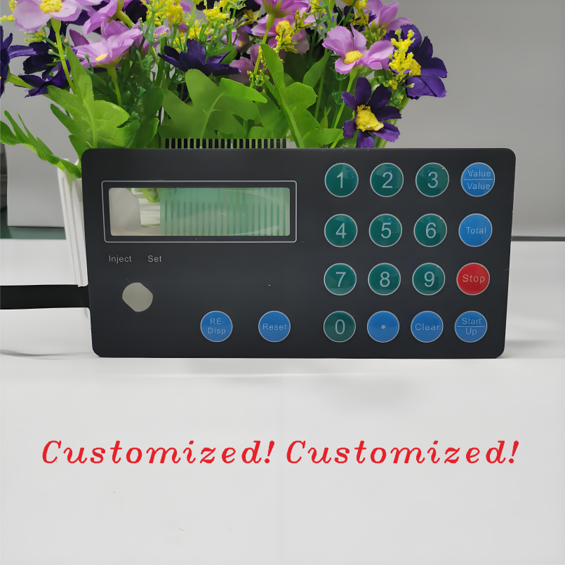 Tactile Membrane Keyboard Light Touch Keypad Switch for Microwave with Metal Dome Contact Made from Flexible Metal Material