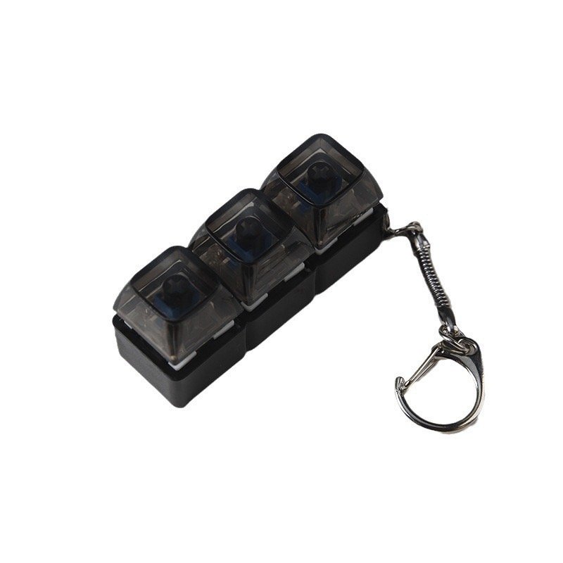 2/3/4 Keys Mechanical Keyboard Switch Keychain Keycap Tester Switches Key Chain With LED Light & Relieve Stress Keyboard