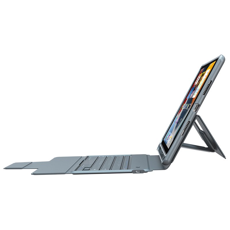 Keyboard Case for iPad 9th Generation 2021, Wireless Bluetooth Keyboard iPad 9th/8th/7th Gen Cover Case with Pencil Holder