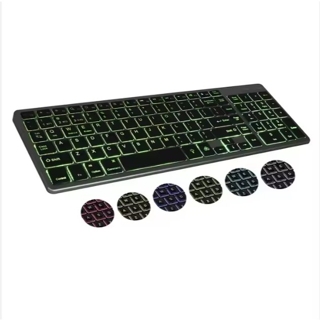 wireless klavye office white bluetooth 5.0 clavier external bluetooth keyboard for samsung tablets phone laptop