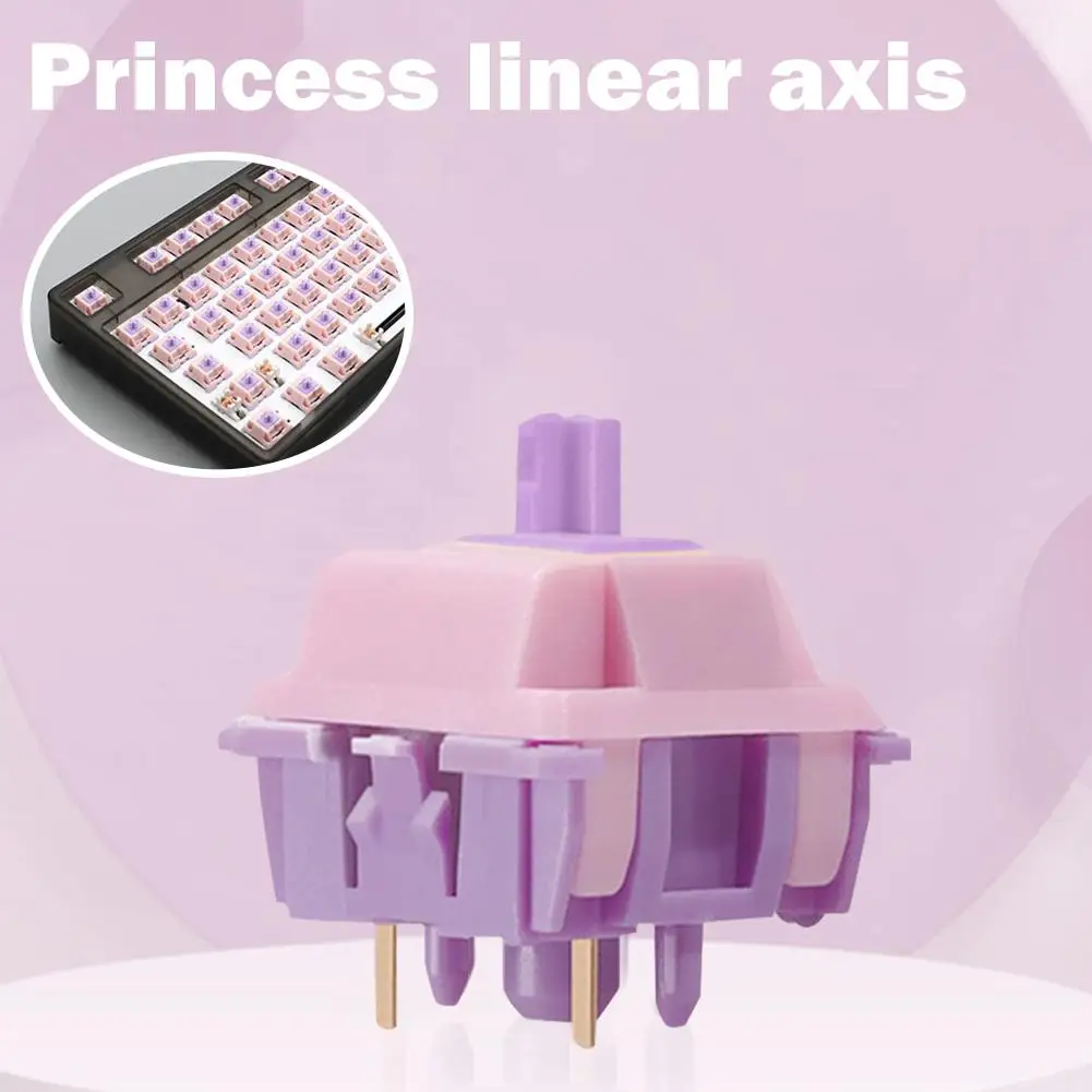 MMD Princess Switch 5Pins 28/38/45/53g Banana Splits Linear Mechanical Keyboard Switch
