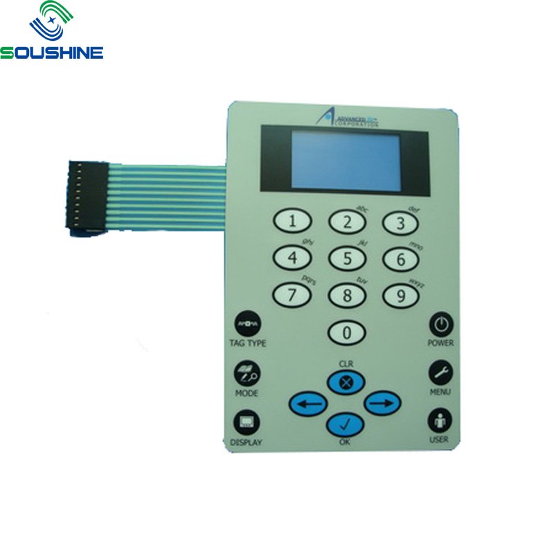 Capacitive Keypad Membrane Switch With Panel Overlay Polycarbon On Off Push Button Led Membrane Switch Panel