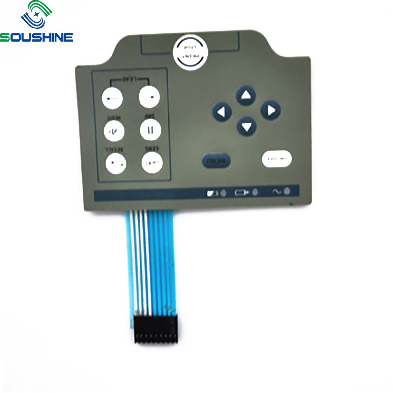 Capacitive Keypad Membrane Switch With Panel Overlay Polycarbon On Off Push Button Led Membrane Switch Panel