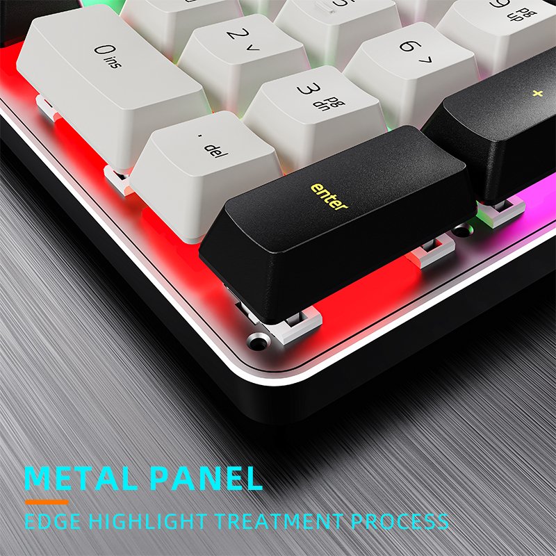 CX22 Aluminum Mechanical Gaming Keyboard and Mouse 7200DPI Gaming Mouse RGB Backlit Red Blue Switch Gaming Keyboard Mouse Combo