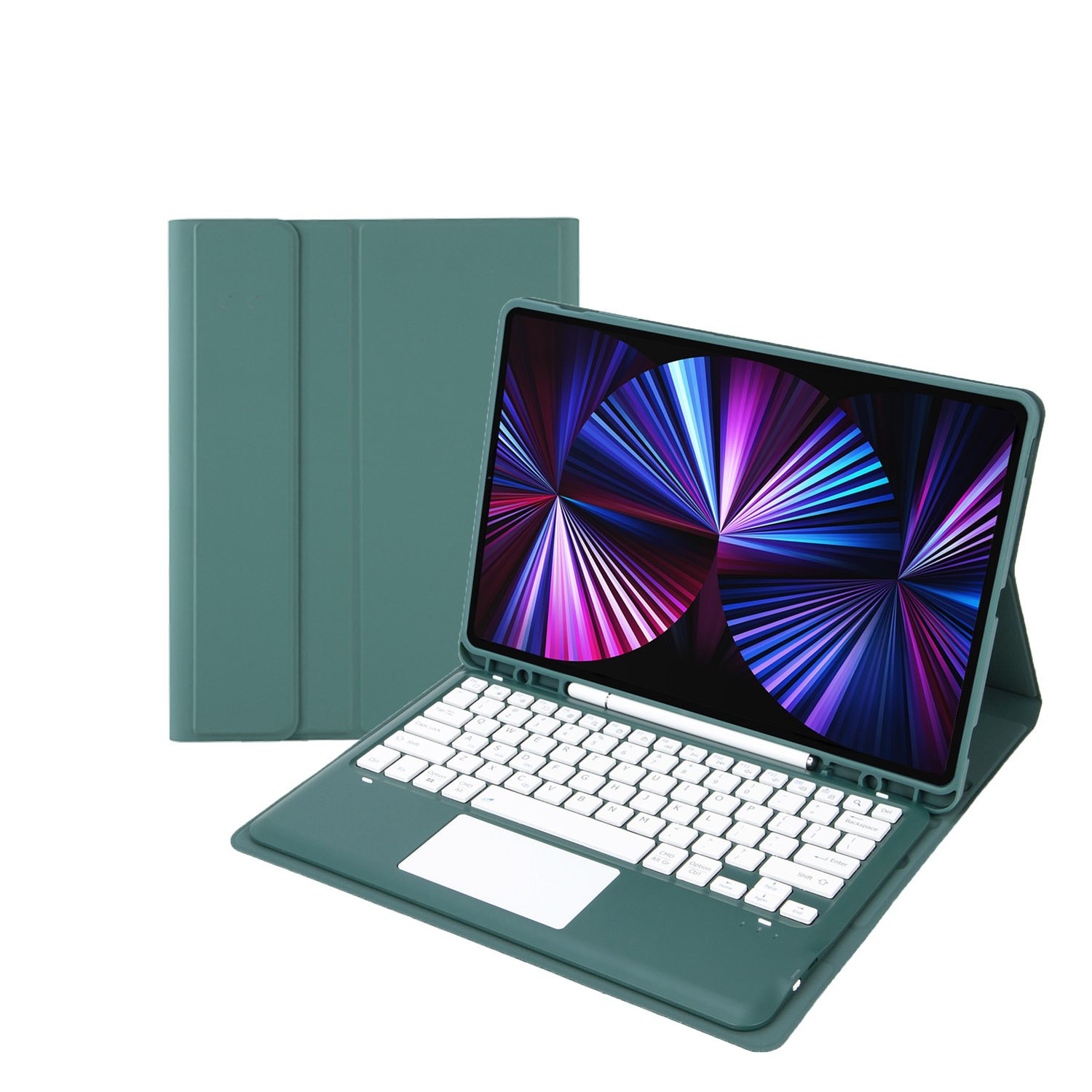 Manufacturer Wholesale Price iPad Pro 12.9-inch 2020 2021 Models Compatible Wireless Touchpad Keyboard Tablet Cover Case