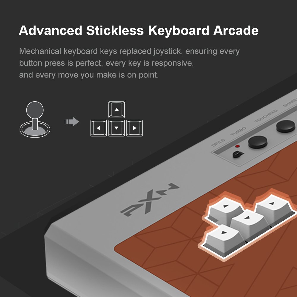 PXN X8 video game arcade stick, fighting game arcade keyboard controller for ps4, xbox, switch, pc