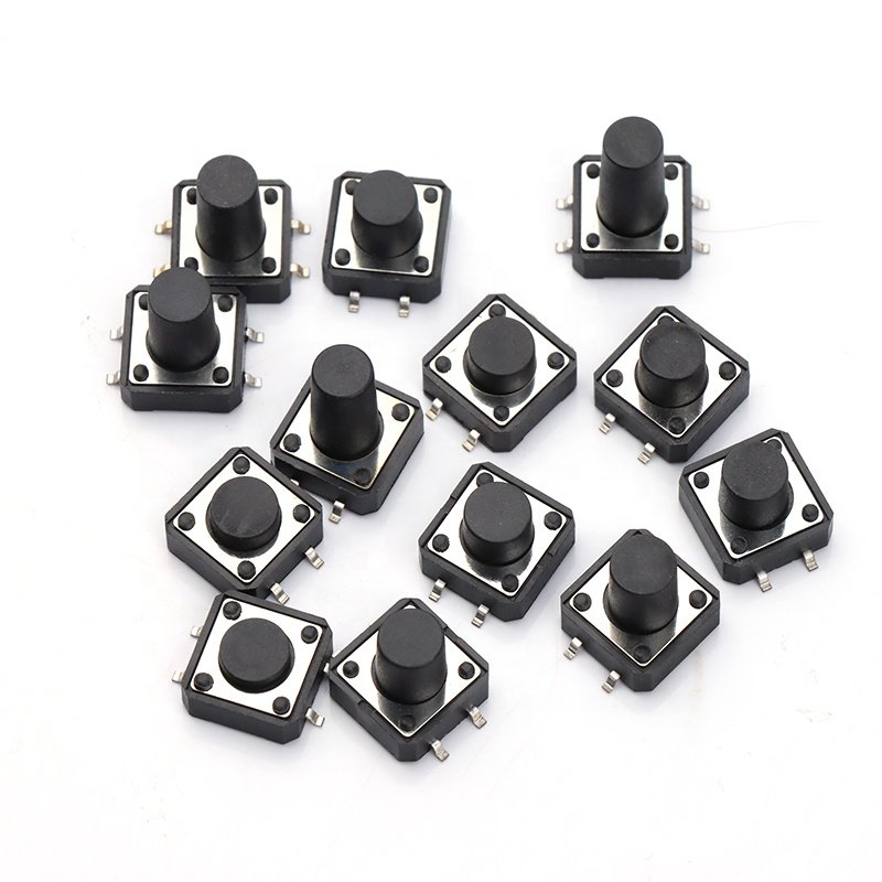 12mm*12mm Smt Tact Switches 4pin 12*12*4.3mm Push Button Smd Tact switch
