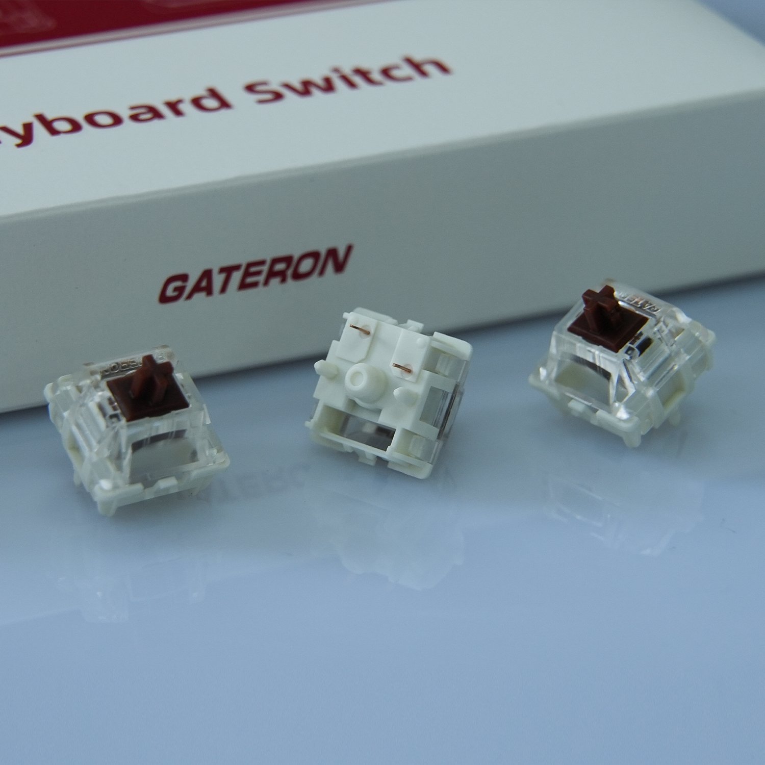 Gateron Jupiter Switch Brown 5 pin Prelubed Tactile 55gf Single-stage RGB DIY hot swap gaming mechanical keyboard switch