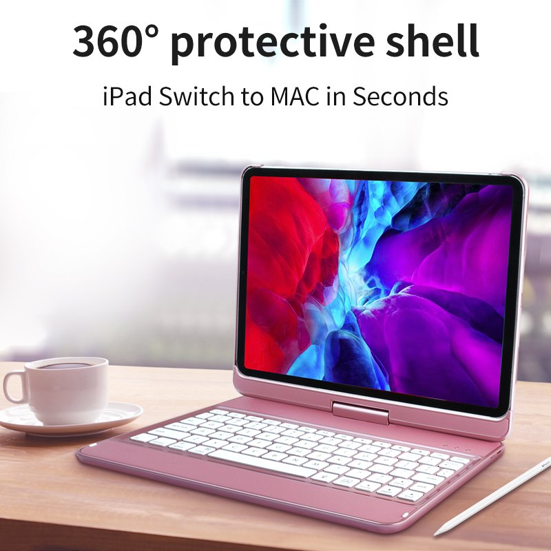 Buy Wireless BT Keyboard Case Splitable Portable for Ipad Pro 11 Protective Case Second Control Keyboard Case
