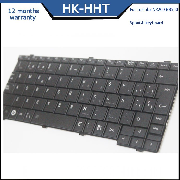 backlight Spanish layout keyboard hot sale for Toshiba NB500 NB505 NB200 universal external laptop keyboards