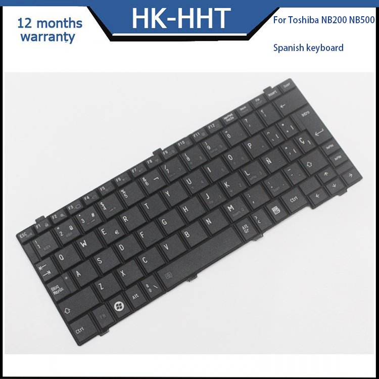 backlight Spanish layout keyboard hot sale for Toshiba NB500 NB505 NB200 universal external laptop keyboards