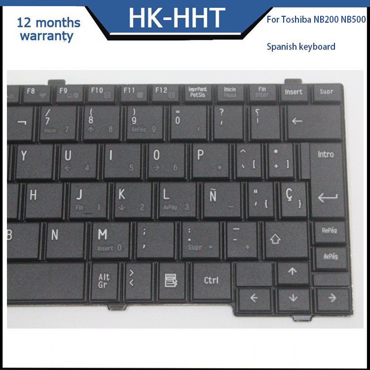 backlight Spanish layout keyboard hot sale for Toshiba NB500 NB505 NB200 universal external laptop keyboards