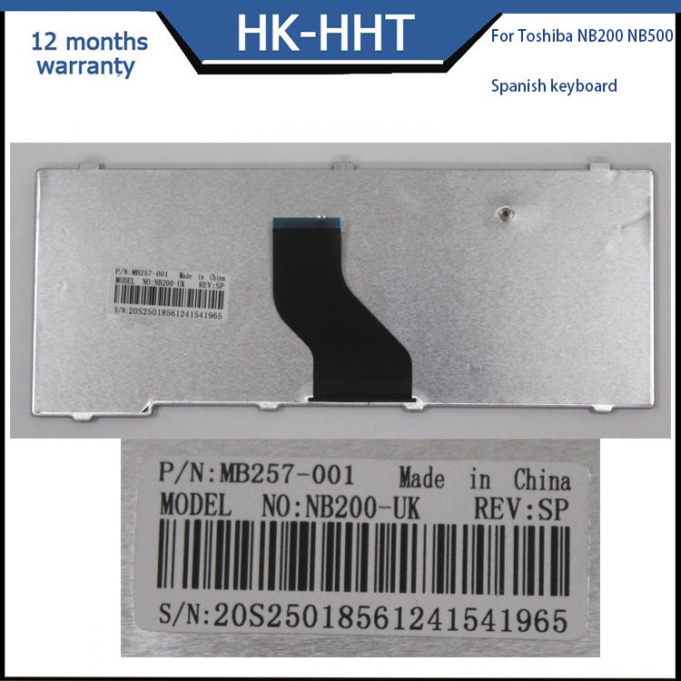 backlight Spanish layout keyboard hot sale for Toshiba NB500 NB505 NB200 universal external laptop keyboards