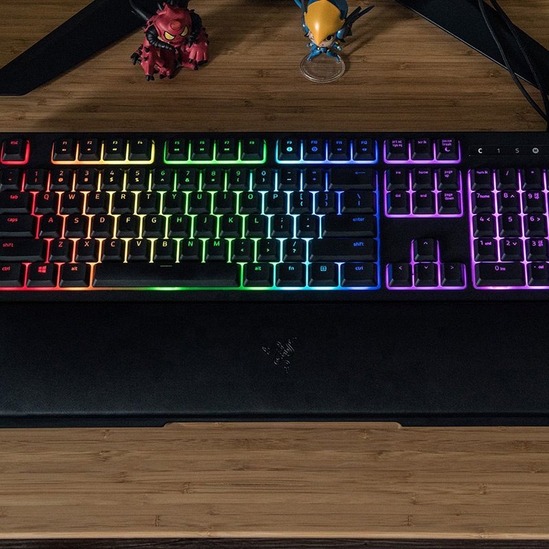 Razer Ornata V3 Gaming Mechanical Keyboard Low Profile Keys Mecha Membrane Switches Backlit Media Keys for Gaming PC