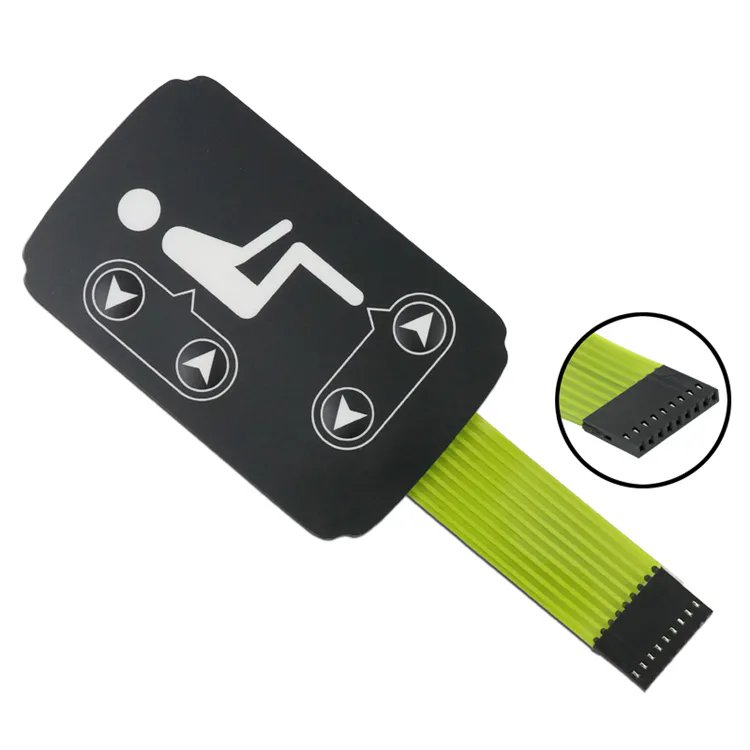 Dome Memrbane Switch Remote Controller Membrane Switch Rosh Cheap Price Custom Oem Flat Metal Overlay Keypad Customize Silicone