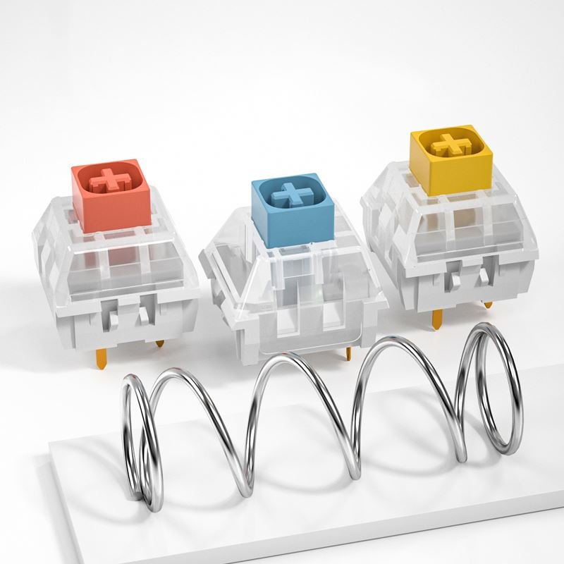 Kailh Box Heavy Pale Blue Burnt Orange Dark Yellow Switches For DIY Mechanical Keyboard