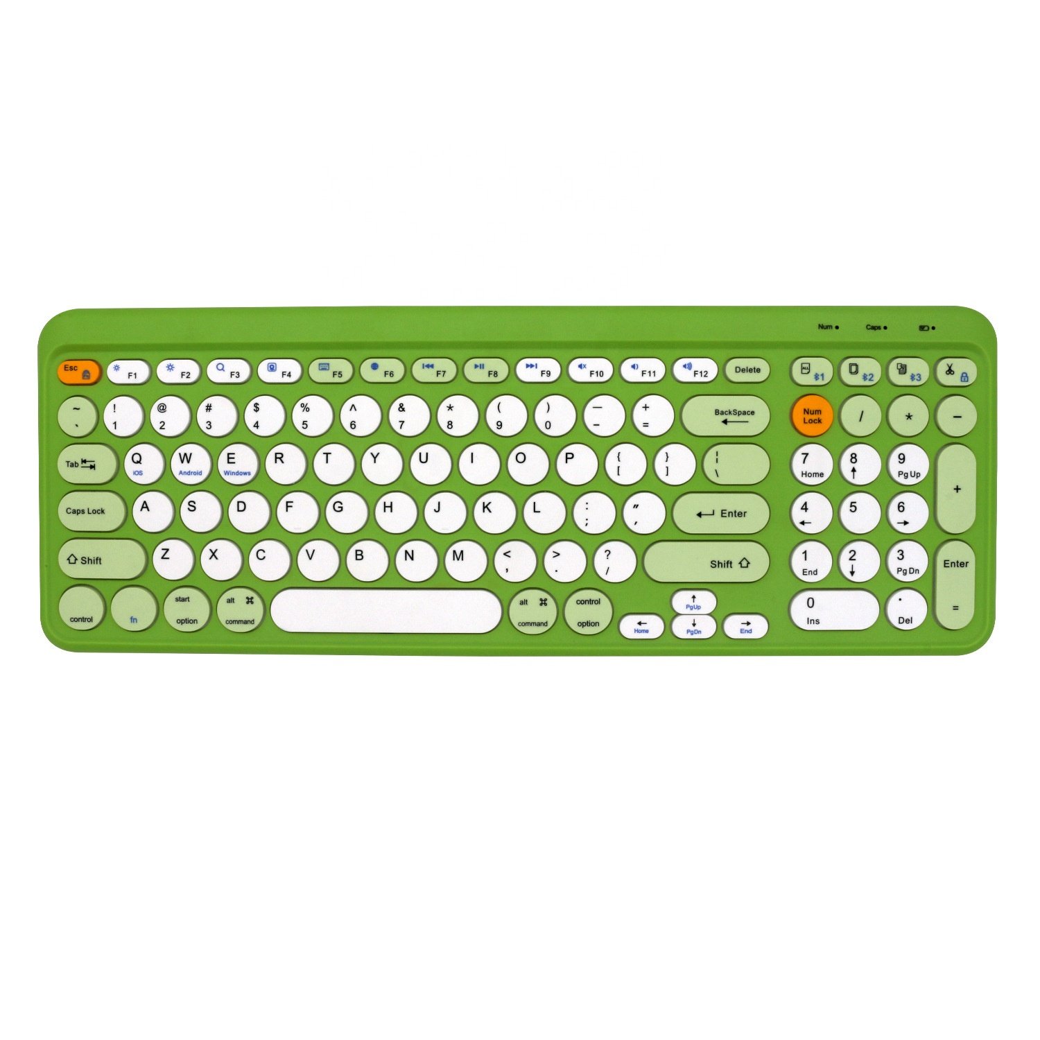 Office 2.4G Plug And Play Scissor Switch Silent Multi Device Bluetooths Ergonomic Rechargeable colored Wireless Keyboard