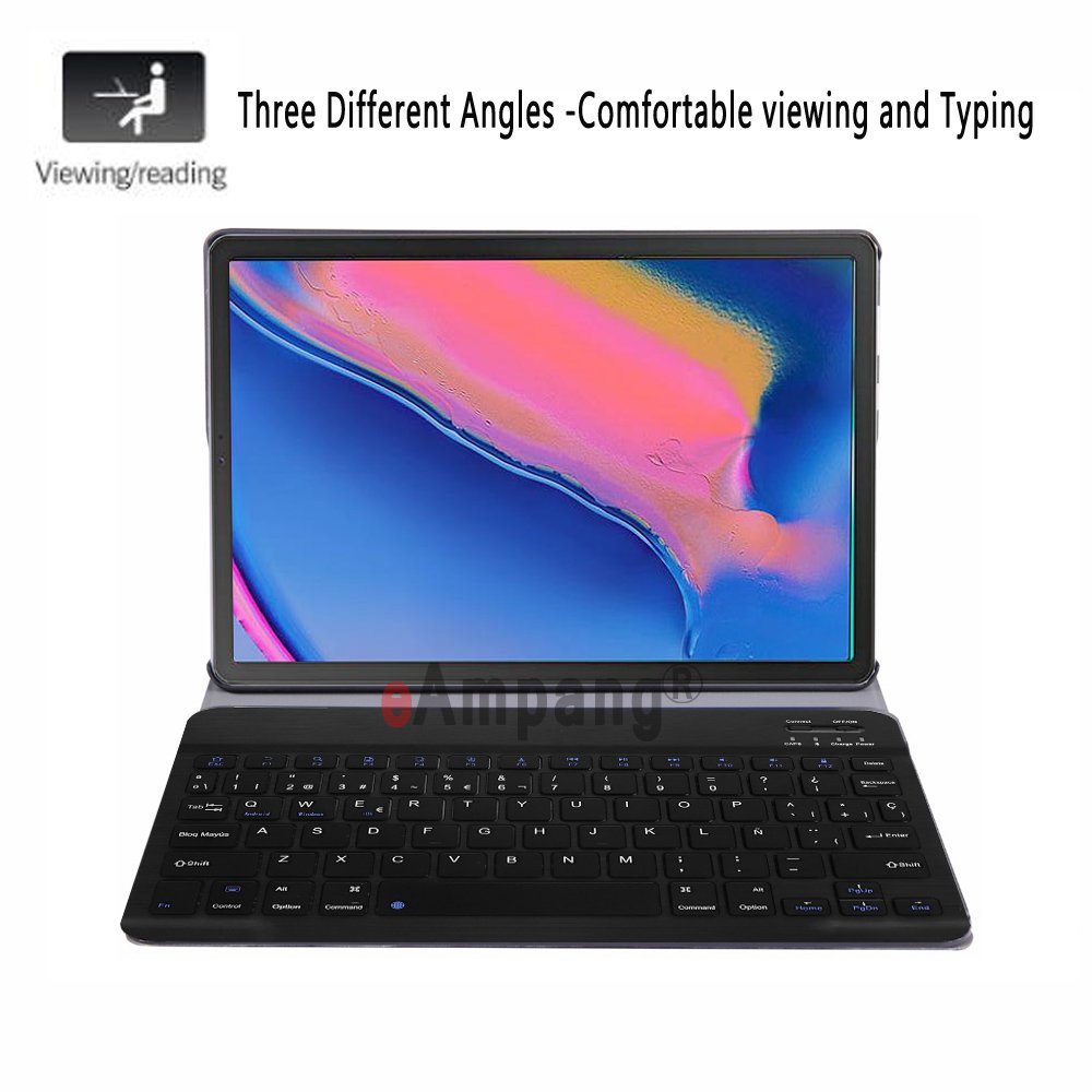 For Samsung Galaxy Tab A8 8.0 2019 S Pen Keyboard Case Detachable Magnetic BT English Keyboard Pu Leather Tablet Cover