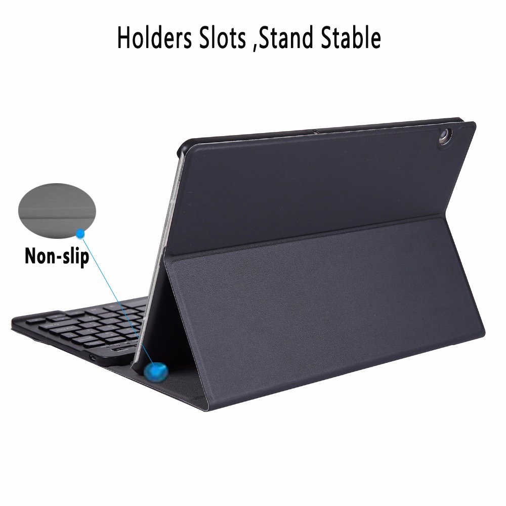 For Samsung Galaxy Tab A8 8.0 2019 S Pen Keyboard Case Detachable Magnetic BT English Keyboard Pu Leather Tablet Cover
