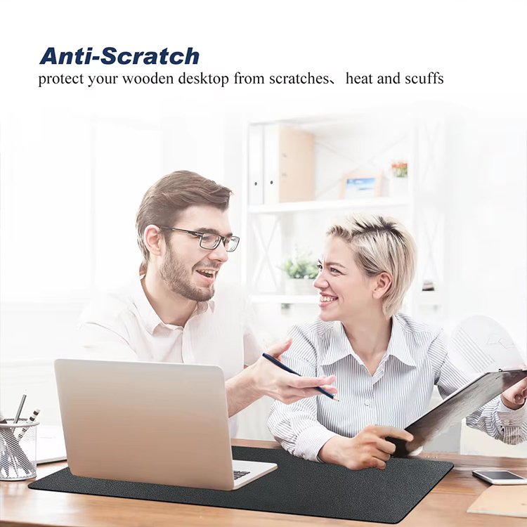 Leather Desk Cover Mat Desk Pad Protector Custom Logo Print Multi-colors Leather Desk Pad Cover Keyboard Cover