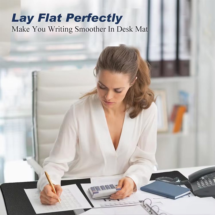 Leather Desk Cover Mat Desk Pad Protector Custom Logo Print Multi-colors Leather Desk Pad Cover Keyboard Cover