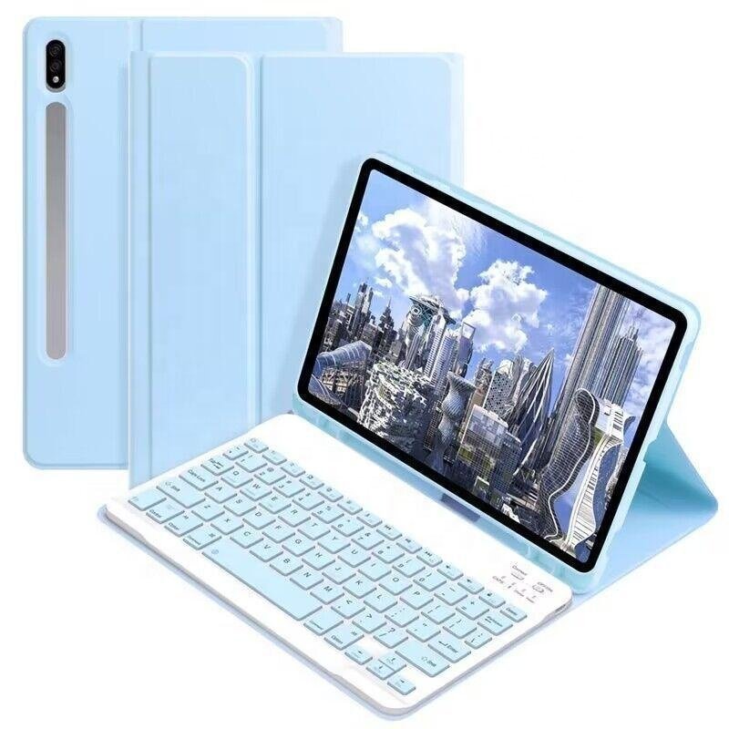Wireless Backlit Keyboard Case with Soft TPU Leather Cover For 11inch Samsung Galaxy Tab Tablet S9 X710/X716/X718