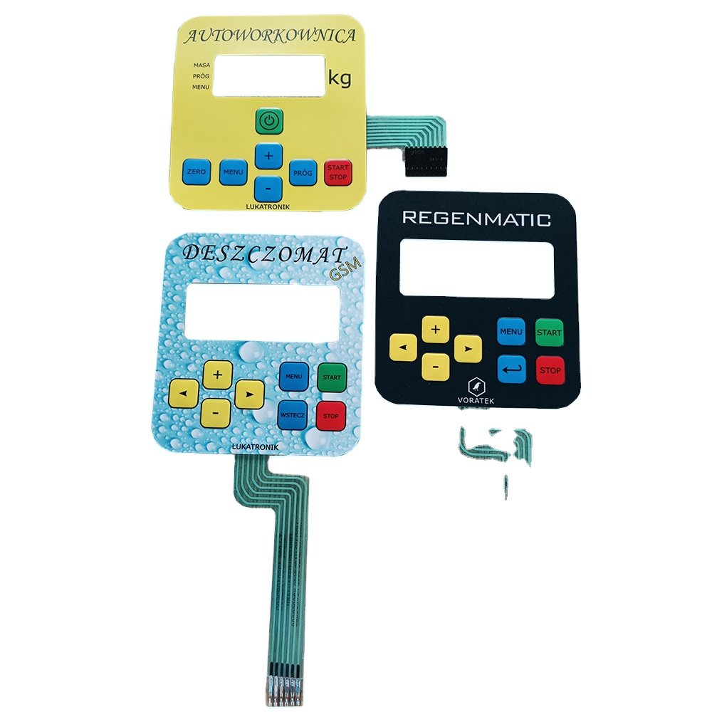 Digital PCB membrane switch Graphic Overlay Membrane Keyboard by core factory