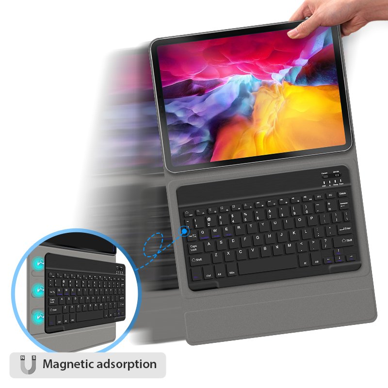 Keyboard case for ipad pro 12.9 2021 5th Generation for ipad Pro 12.9 2020 2018