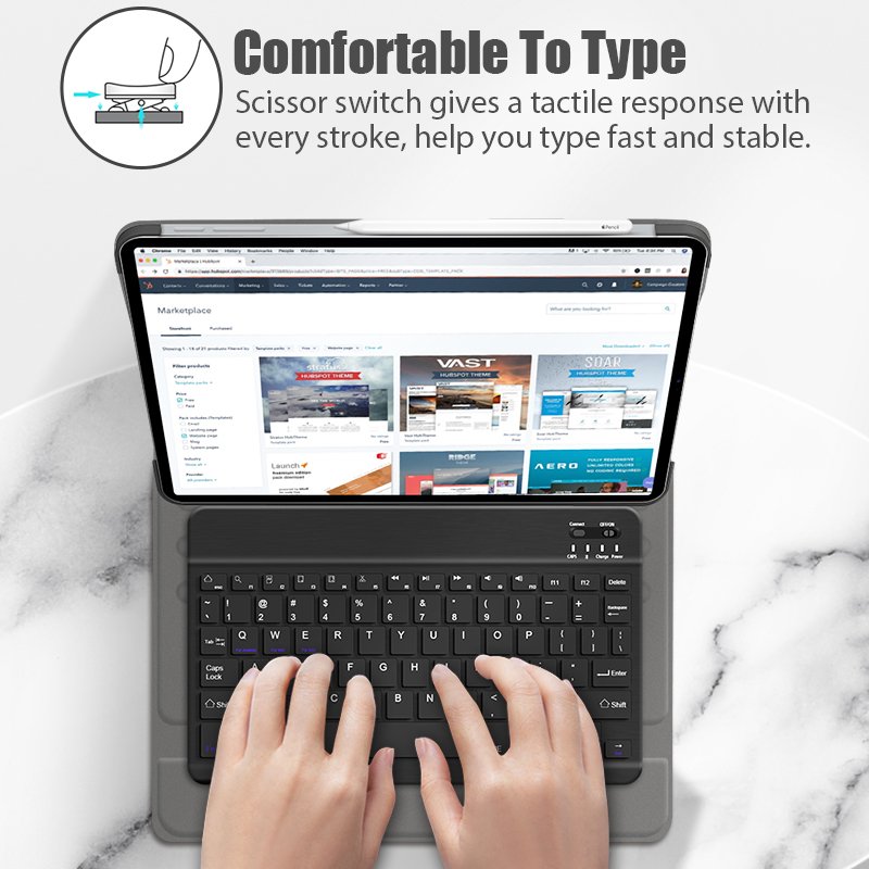 Keyboard case for ipad pro 12.9 2021 5th Generation for ipad Pro 12.9 2020 2018