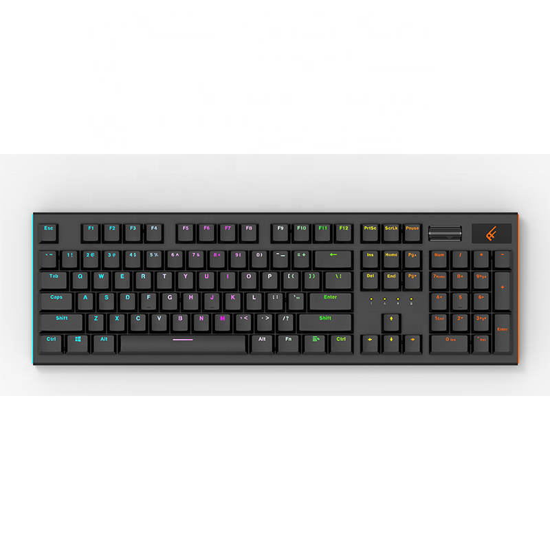 hot sale high quality full size ABS keycaps low profile tri mode RGB mechanical keyboard