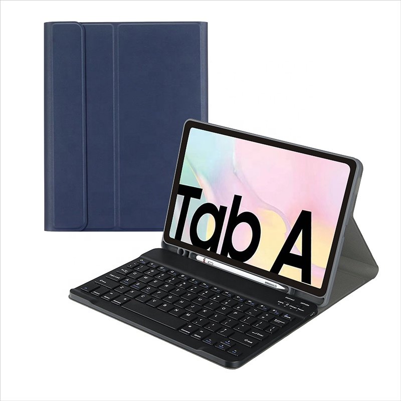 New fashion stand design leather tablet case with keyboard tablet case cover for Samsung Galaxy Tab S6 Lite 10.4 Inch P610 P615