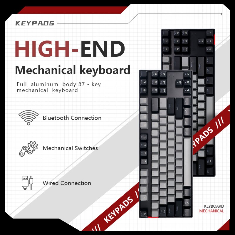 Portable 87-Key Wired Single RGB LED Keycap Laptop Keyboard New PVC ABS Material for Office Study & Game Use Desktop Application