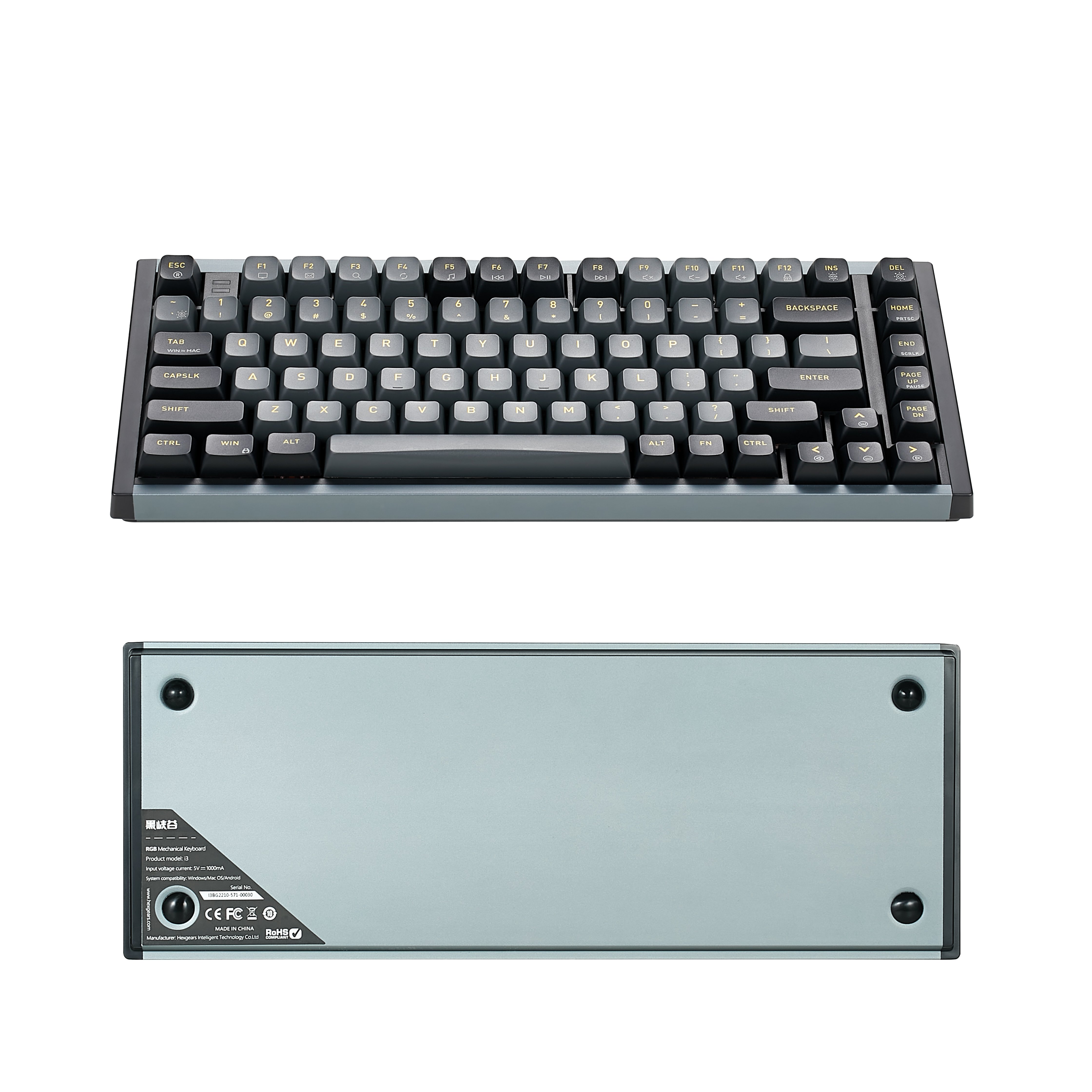 Hexgears I4 Mechanical Computer Keyboard 99 Keys RGB LED Backlit Kailh Box Switch Gaming Keyboard with Double Shot PBT Keycaps