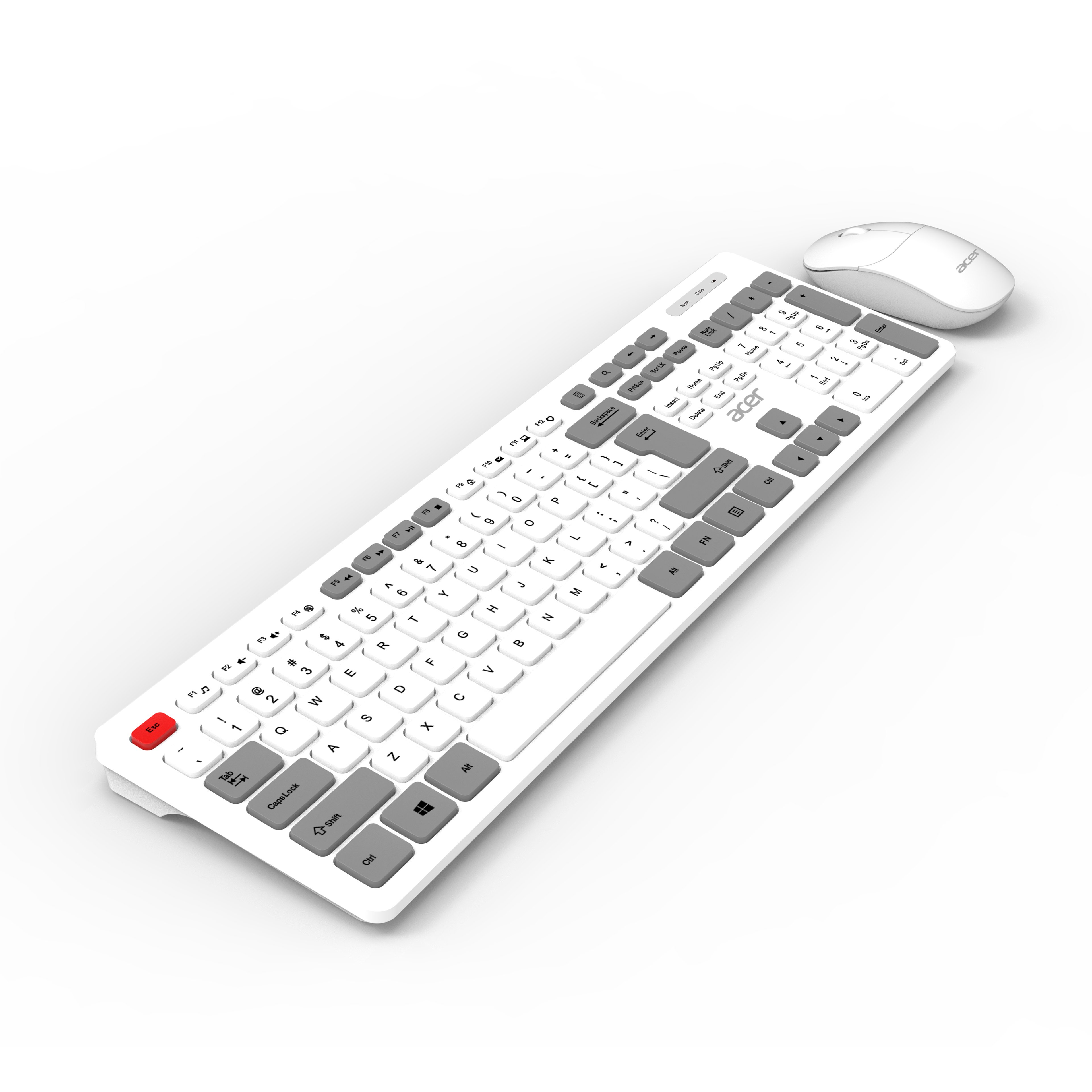 acer OAK920 2.4Ghz Wireless Keyboard and Mouse Combo Set for Office