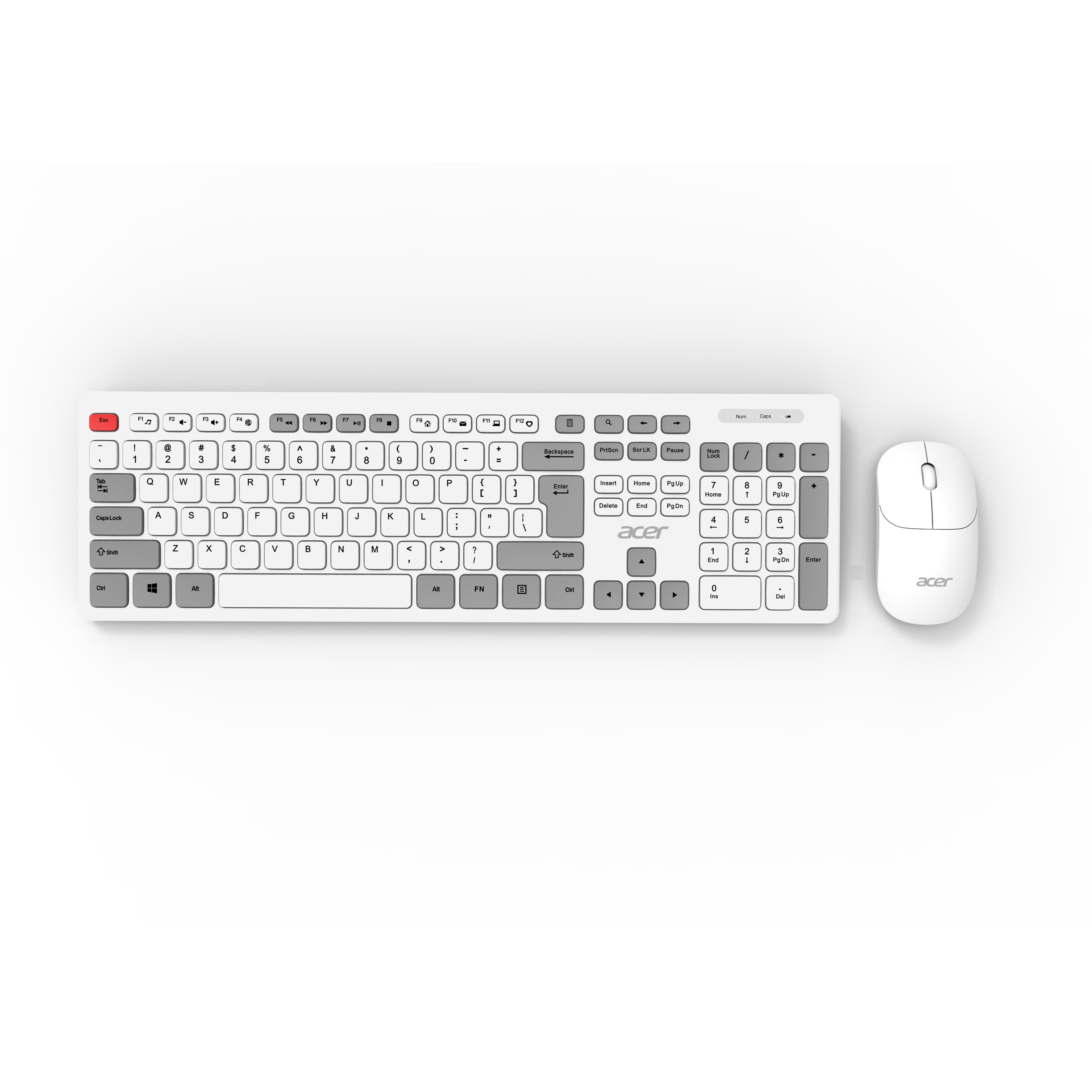 acer OAK920 2.4Ghz Wireless Keyboard and Mouse Combo Set for Office