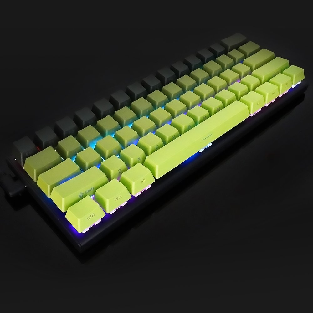 61 Keys Mechanical Gaming Keyboard Gradient side-engraved character keycaps PBT material Hot swappable 61 Keys Gaming Keyboard