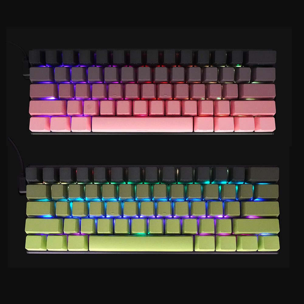 61 Keys Mechanical Gaming Keyboard Gradient side-engraved character keycaps PBT material Hot swappable 61 Keys Gaming Keyboard